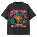 Vintage Washed Lone Star Girls Trip Heavyweight Graphic Tee in Vintage Washed Heavyweight T-Shirt, Washed Black