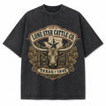 Vintage Washed Lone Star Cattle Co. Heavyweight Graphic Tee in Vintage Washed Heavyweight T-Shirt, Washed Black