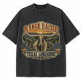 Vintage Washed Texas Range Raised Heavyweight Graphic Tee in Vintage Washed Heavyweight T-Shirt, Washed Black