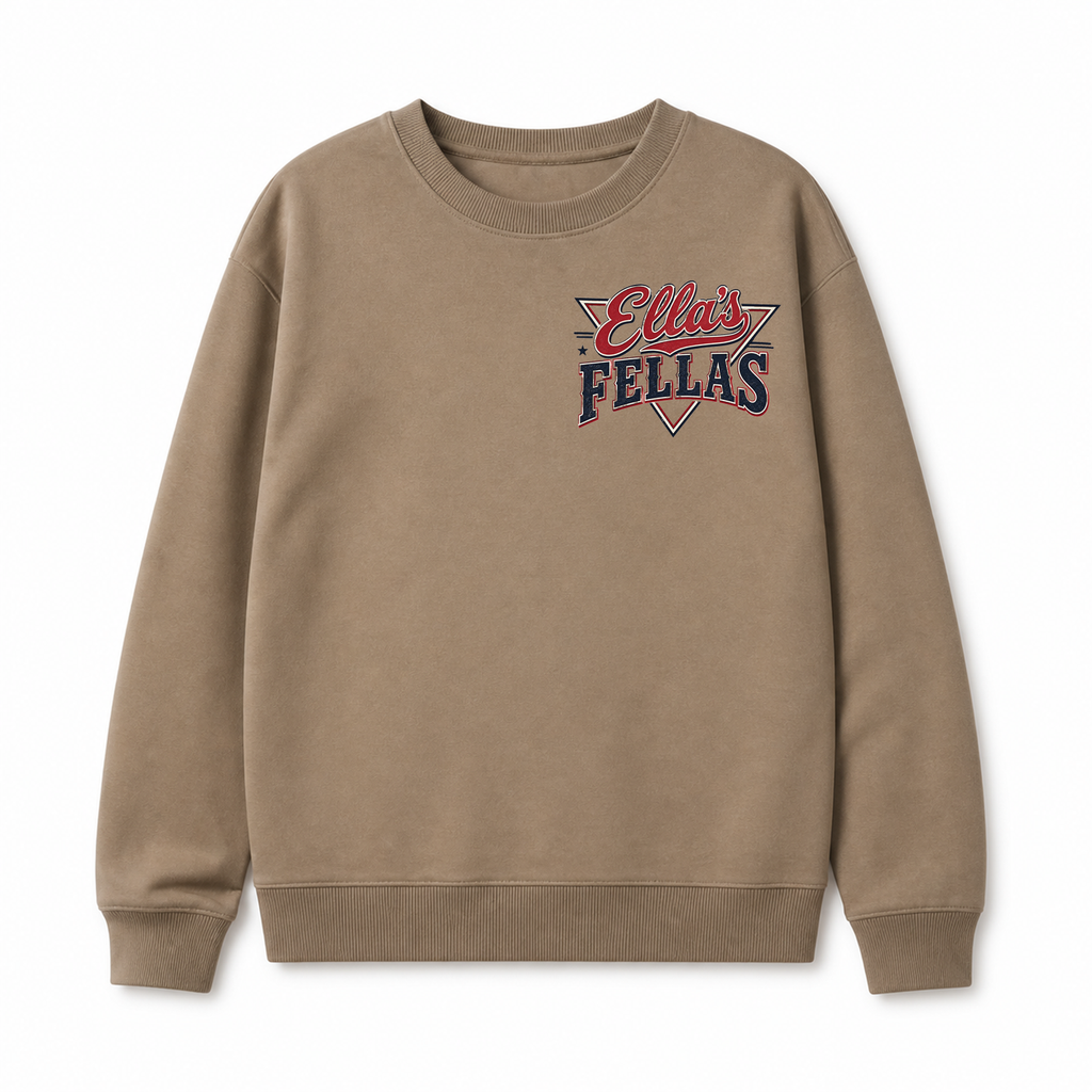 Ella's Fellas Texas Rodeo Crewneck Sweatshirt in Khaki, front view
