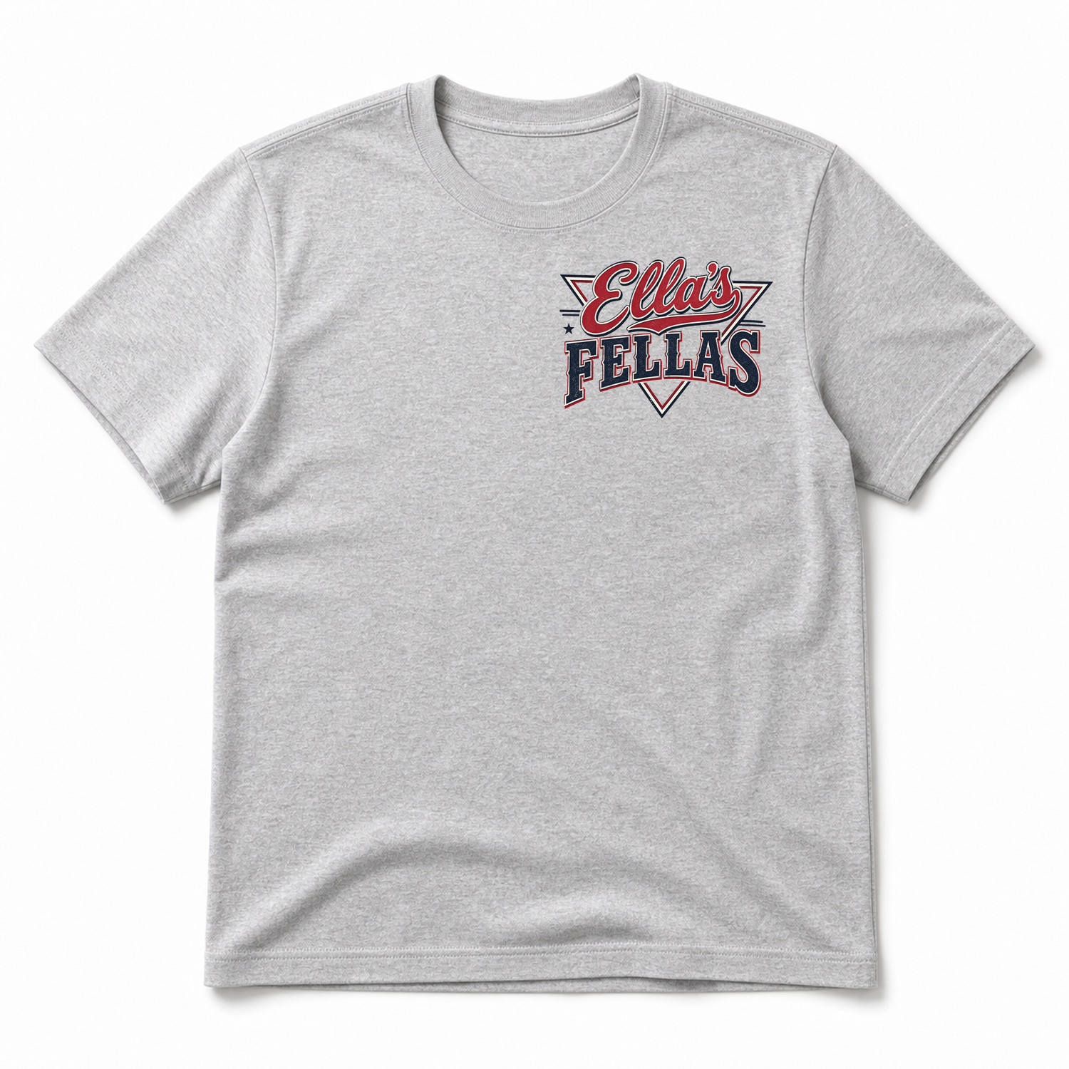 Ella's Fellas Texas Rodeo Cotton Graphic T-Shirt in Light Gray, front view