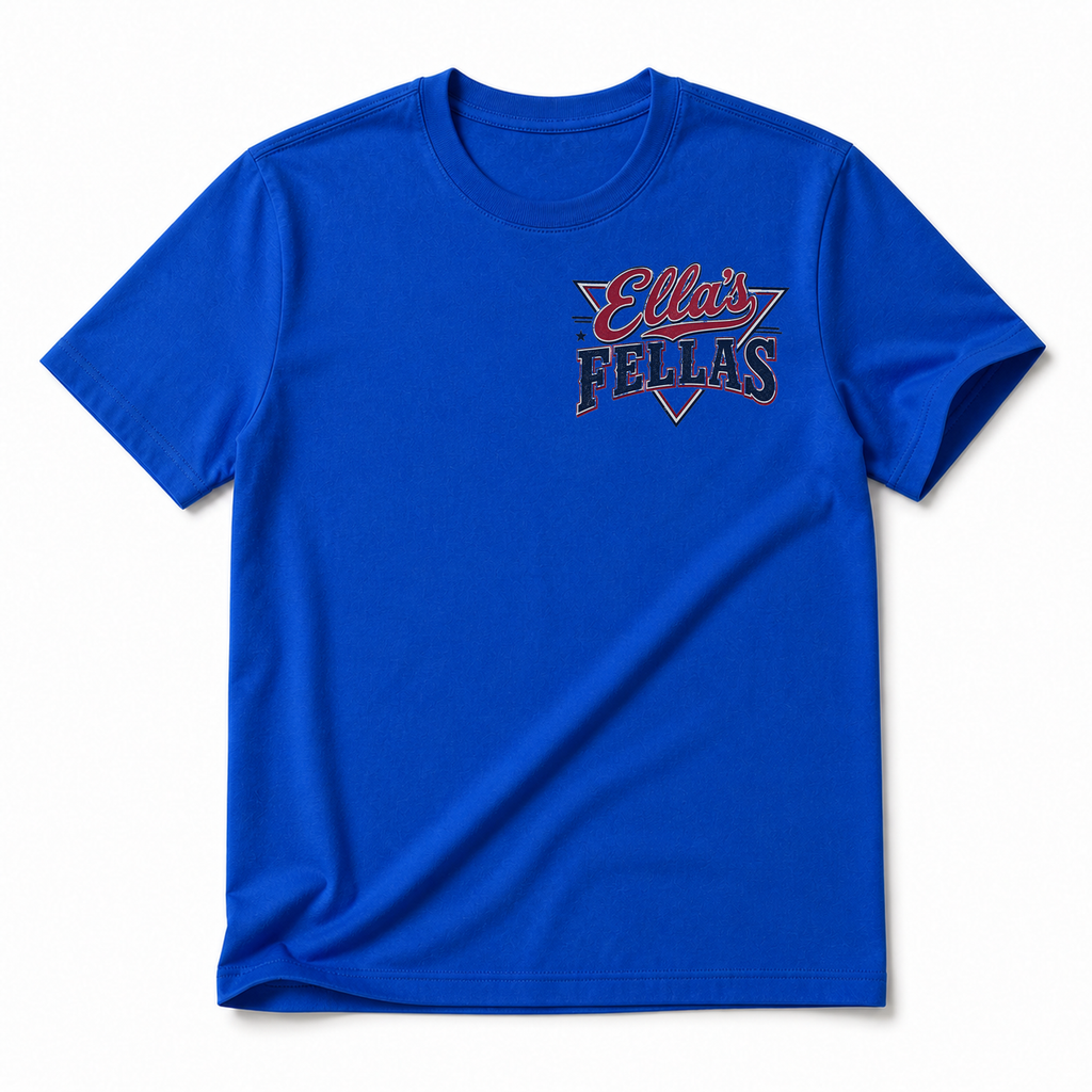 Ella's Fellas Texas Rodeo Cotton Graphic T-Shirt in Royal Blue, front view