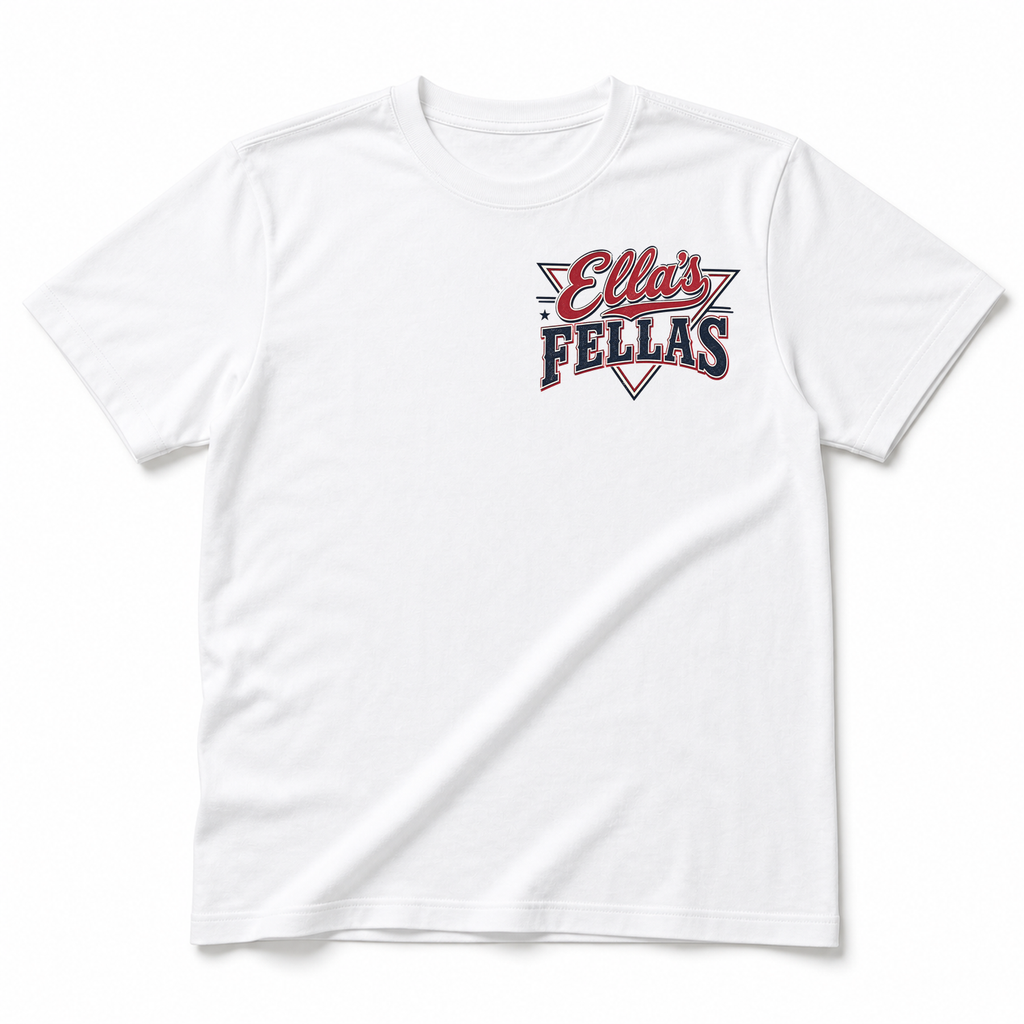 Ella's Fellas Texas Rodeo Cotton Graphic T-Shirt in White, front view