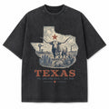 Vintage Washed Texas Longhorn Graphic Tee in Vintage Washed Heavyweight T-Shirt, Washed Black