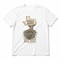 Texas Roots Run Deep Pure Cotton T-Shirt in White