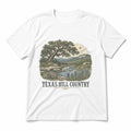 Texas Hill Country Pure Cotton T-Shirt in White