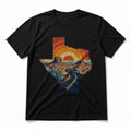Texas Retro Desert Roadtrip Pure Cotton T-Shirt in Black