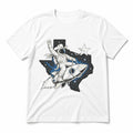 Texas Space Cowboy Pure Cotton T-Shirt in White