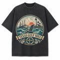 Vintage Washed Texas Gulf Soul Heavyweight Graphic Tee in Vintage Washed Heavyweight T-Shirt, Washed Black