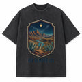 Vintage Washed Big Bend Texas Heavyweight Graphic Tee in Vintage Washed Heavyweight T-Shirt, Washed Black
