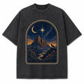 Vintage Washed Big Bend Celestial Night Heavyweight Graphic Tee in Vintage Washed Heavyweight T-Shirt, Washed Black